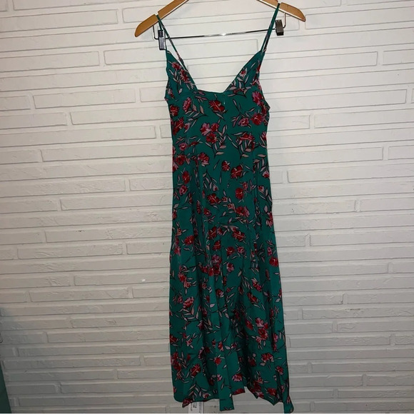 Yumi Kim Green Vienna Silk Floral Print A-Line Dress, Women’s Size 0 - Picture 7 of 10